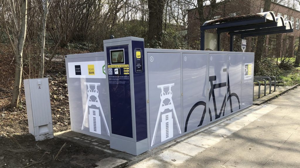LockTec Fahrradbox am Bahnhof Zollverein Nord