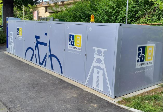 LockTec Fahrradbox an der S-Bahn Dellwig Ost in Essen