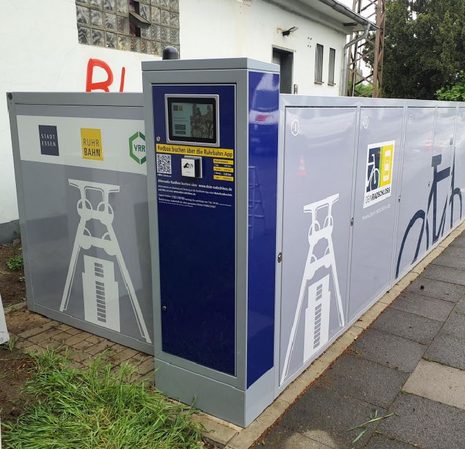 LockTec Fahrradbox am S-Bahnhof Dellwig in Essen