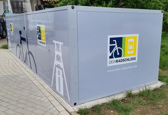 LockTec Fahrradbox am S-Bahnhof Gerschede in Essen