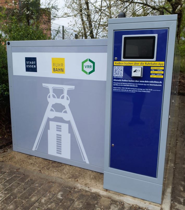 LockTec Fahrradbox am S-Bahnhof Holthausen in Essen