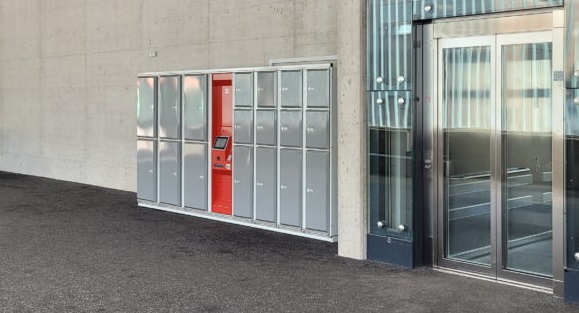 LockTec Schliessfächer am Bahnhof in Andermatt