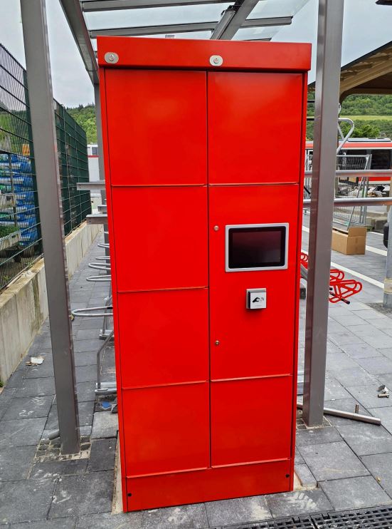 LockTec Schließfächer am Bahnhof in Bad Mergentheim