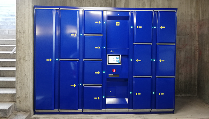 LockTec Schliessfächer am Bahnhof in Bad Ragaz