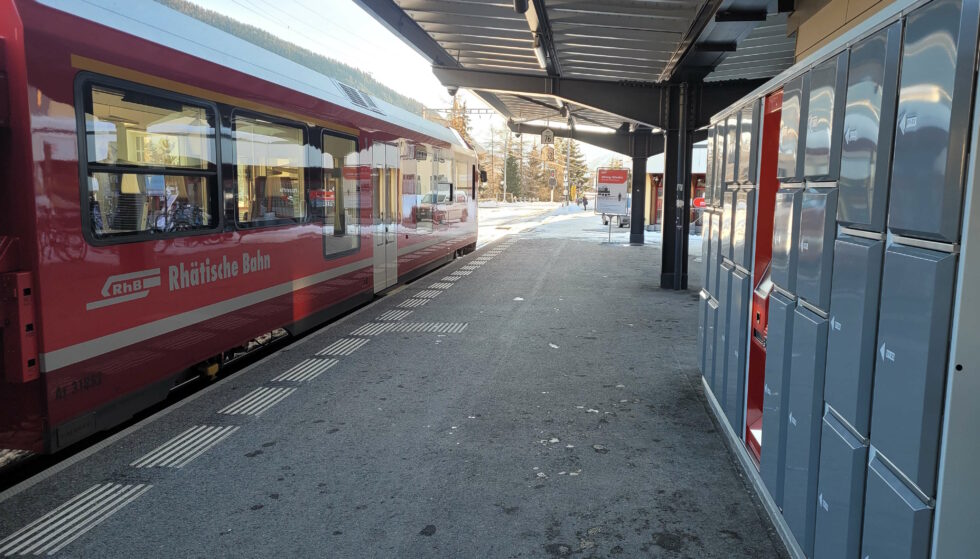 LockTec Schliessfächer am Bahnhof Davos Dorf in Davos
