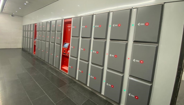 LockTec Schliessfächer am Bahnhof in Fribourg/Freiburg