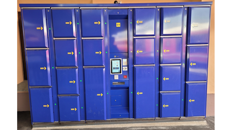 LockTec Schliessfächer am Bahnhof in Samedan