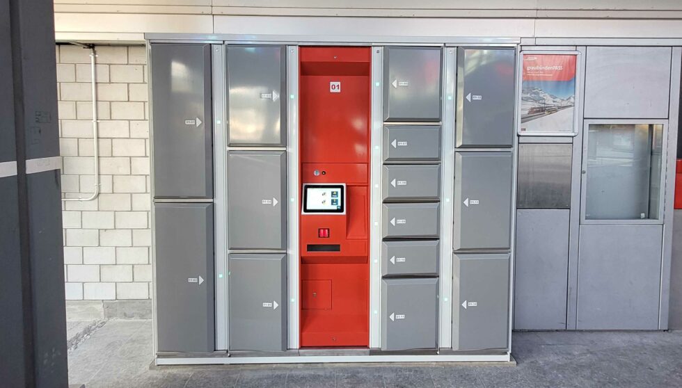 LockTec Schliessfächer am Bahnhof in Thusis