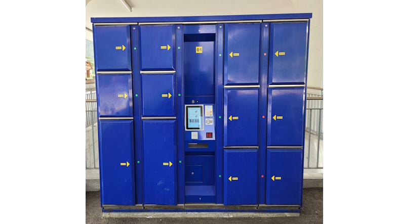 LockTec Schliessfächer am Bahnhof in Zernez