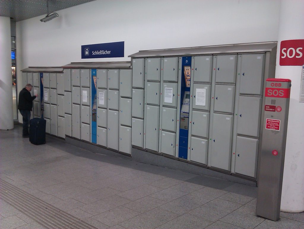 LockTec Schließfächer am Hauptbahnhof in Linz