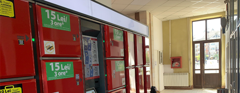 LockTec Schließfächer am Hauptbahnhof in Sibiu