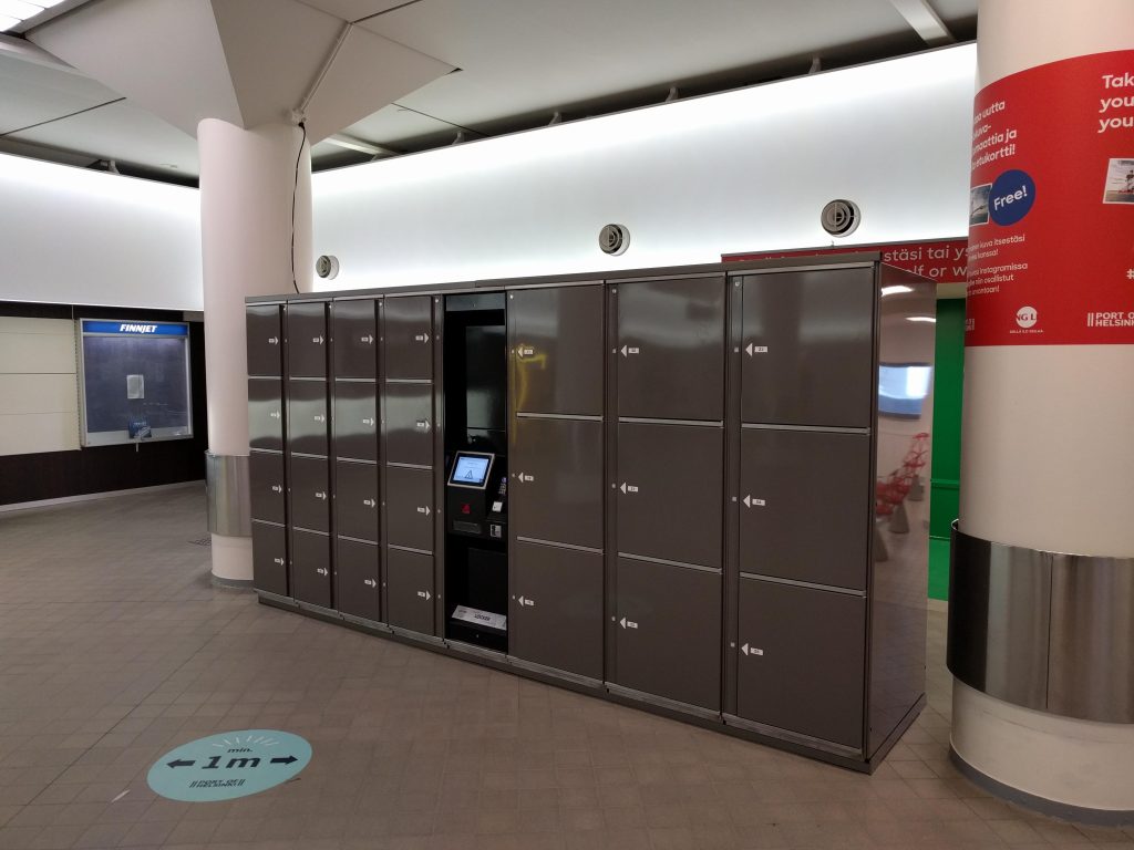 LockTec Schließfächer im Katajanokka Terminal am Hafen von Helsinki